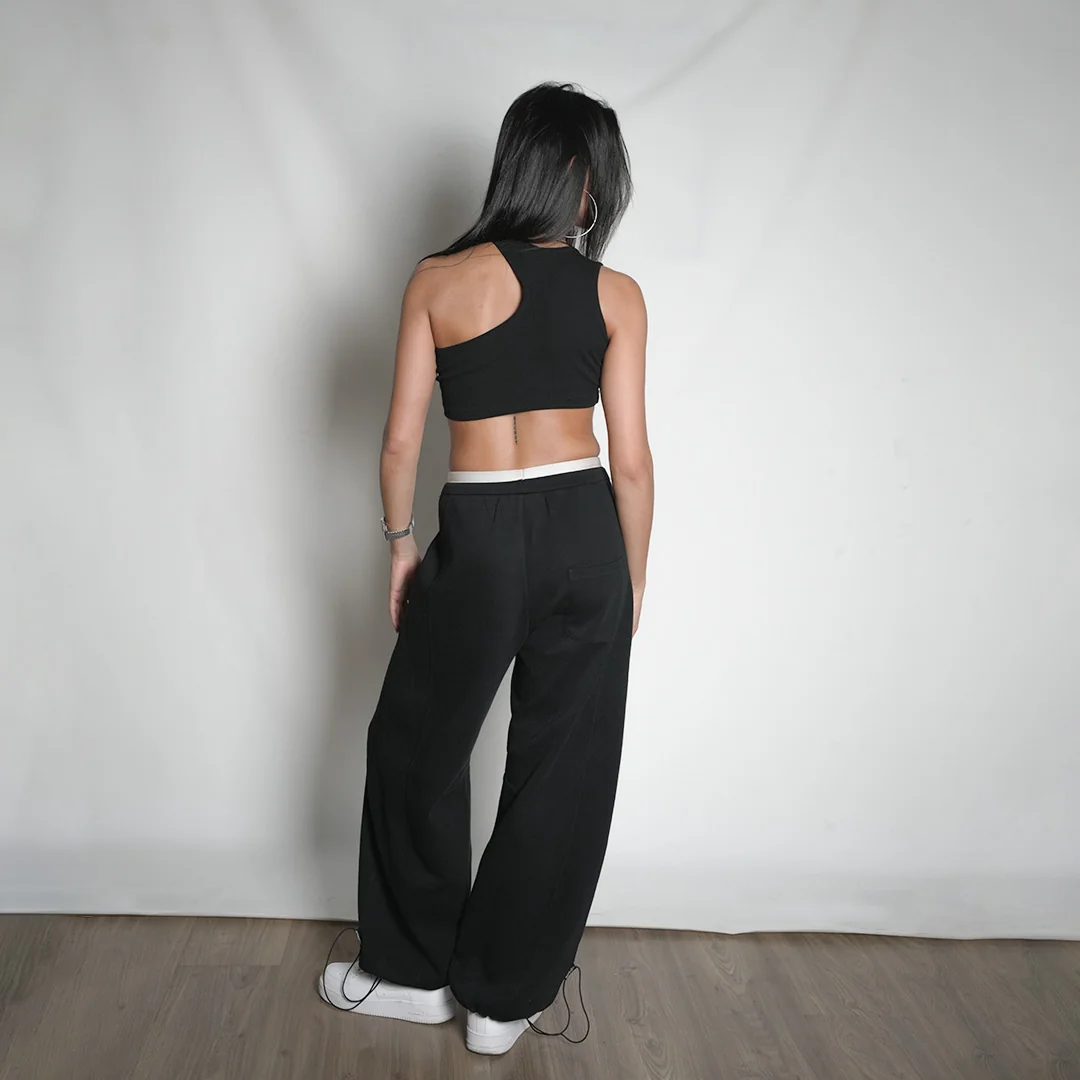 ASYMMETRICAL CROP TOP — 4