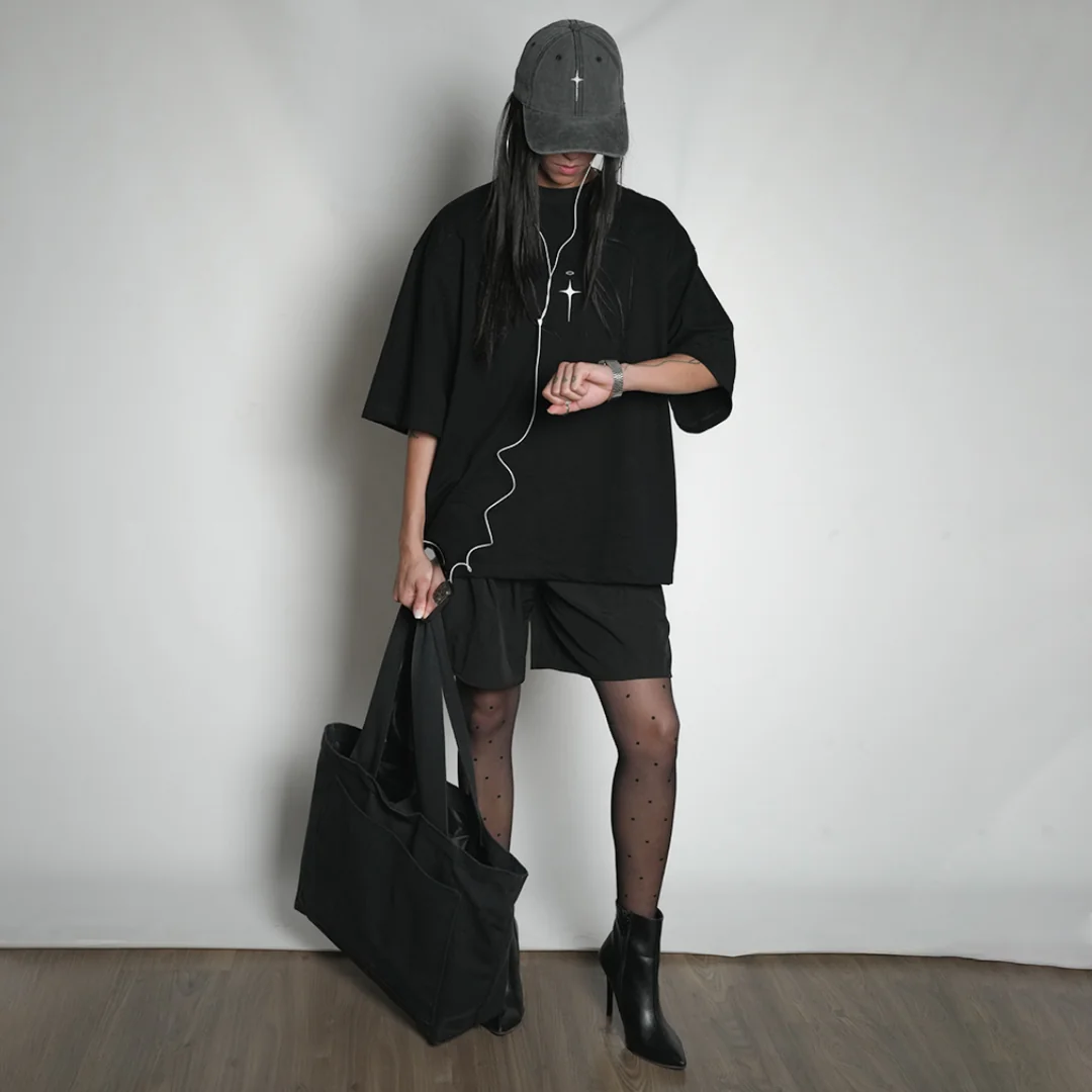 ALWAGHT BLACK TEE — 3