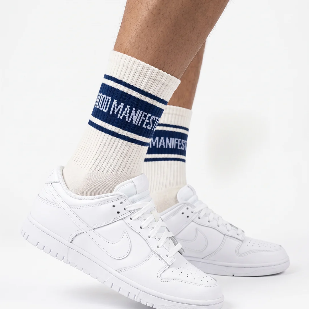 BLUE & WHITE SOCKS — 2