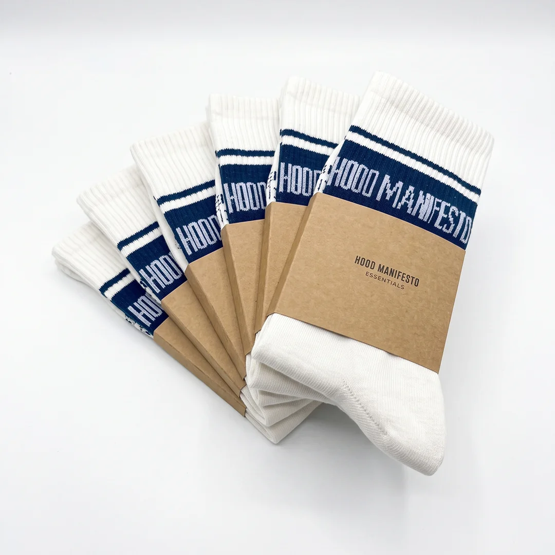 BLUE & WHITE SOCKS — 3