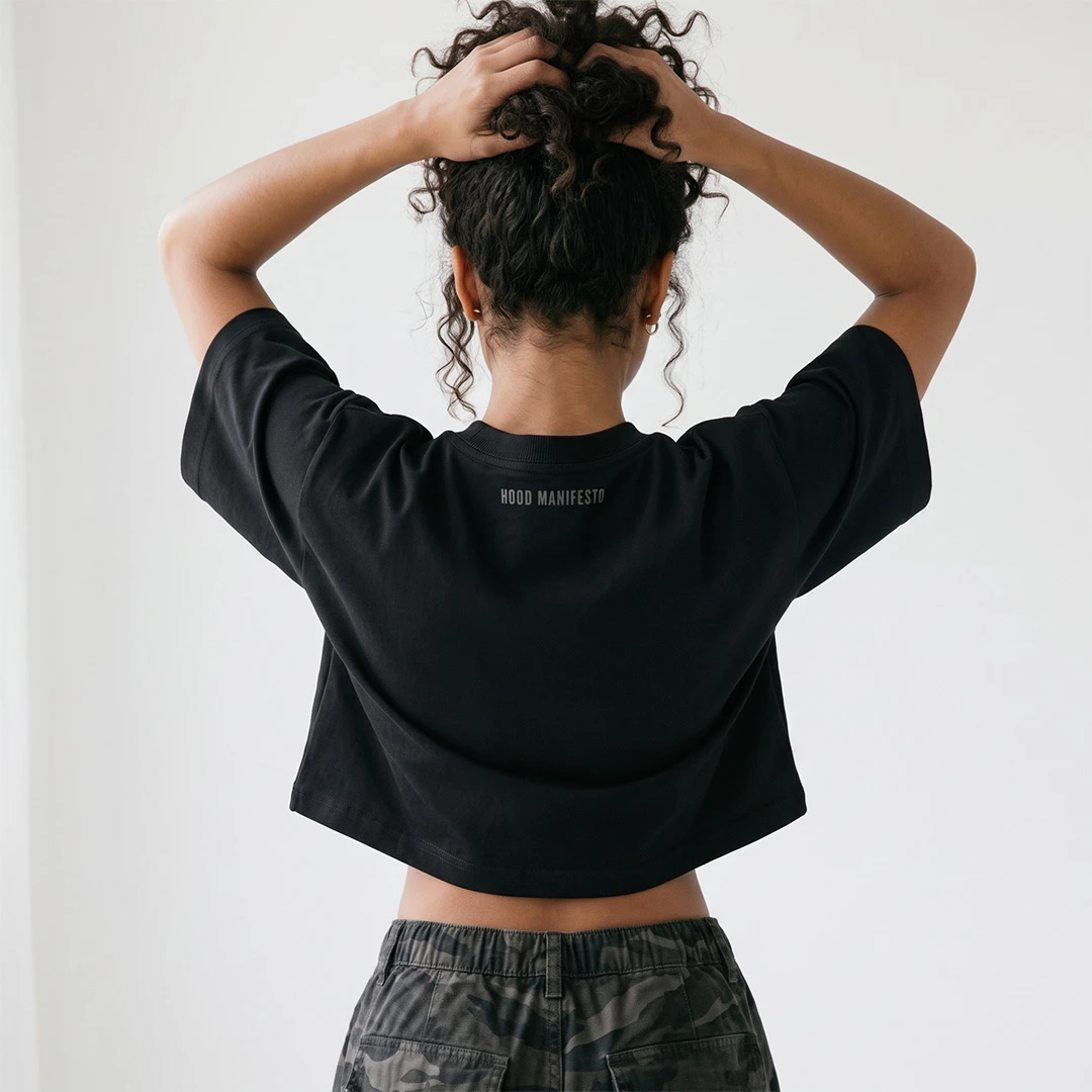 ESSENTIALS CROP SHIRT — 2