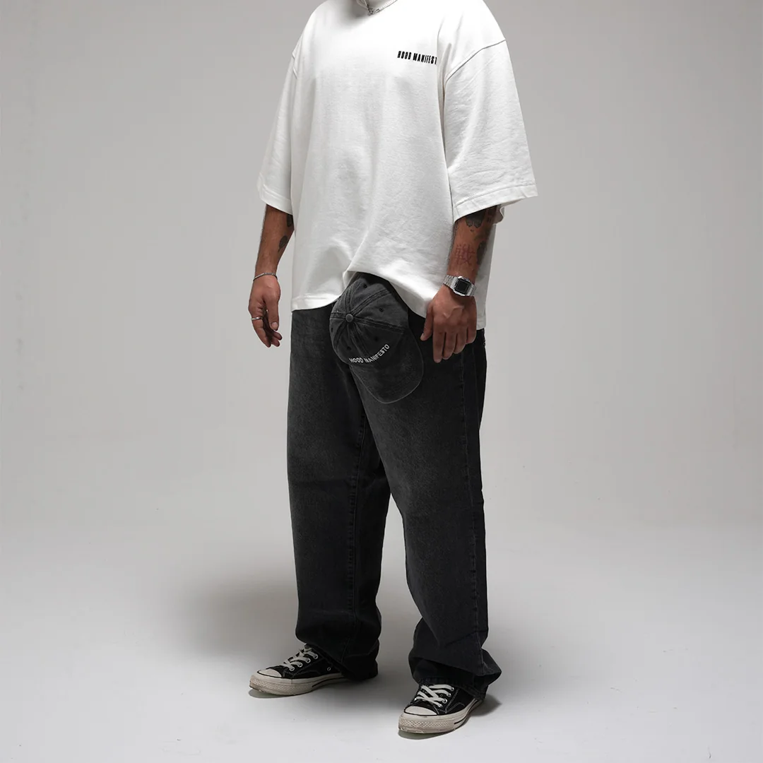 GRAY DENIM PANTS — 6