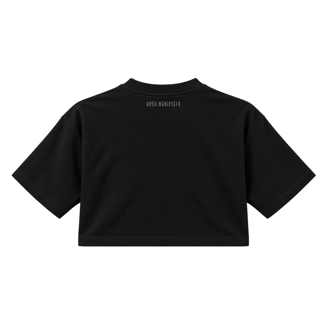 ESSENTIALS CROP SHIRT — back